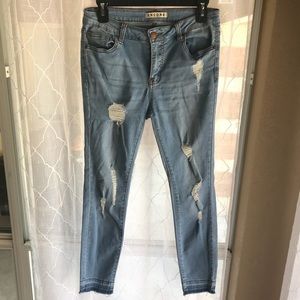 Encore ripped skinny jeans